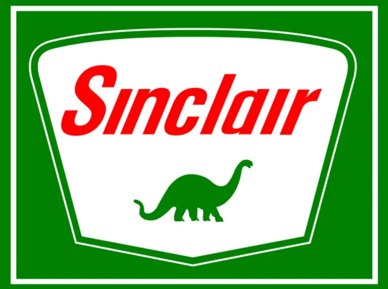 Logo della Sinclair Oil Corporation petrolio dinosauri