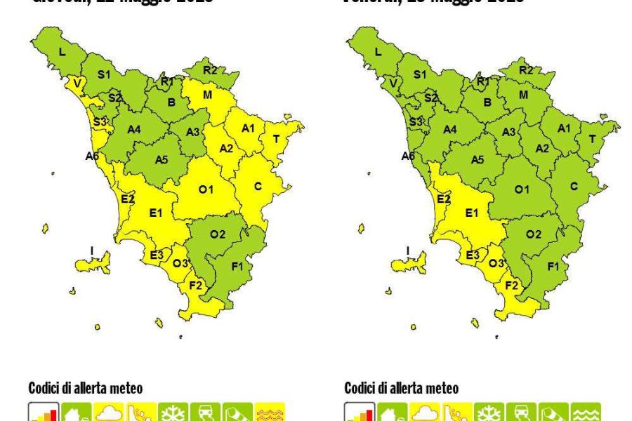 Allerta meteo in Toscana per temporali e mareggiate, il codice giallo arriva fino a domani